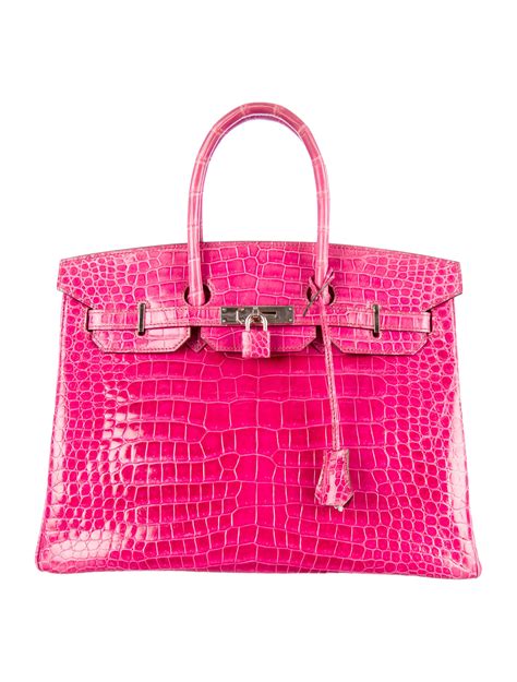 hermes bags hermès birkin fjord 35 leather tote|Hermes Birkin 35 crocodile.